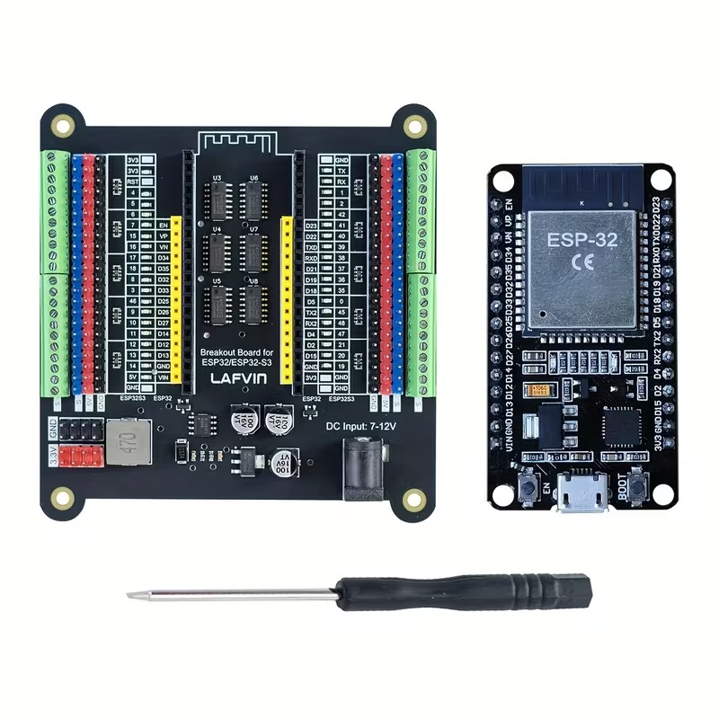 ESP32-S3 Breakout Board with Screw Terminal Expansion Module